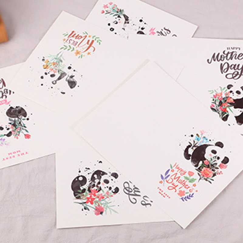 Set 24 Tấm Thiệp Chúc Mừng Ngày Của Mẹ Kèm Nhãn Dán Và Lời Chúc Phúc Trang Trí