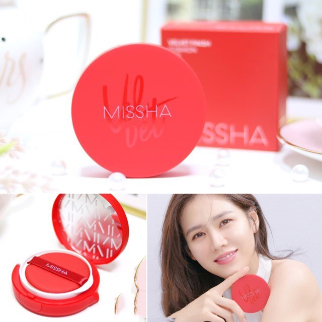 Phấn nước missha đỏ velvet finish cushion SPF50+ PA+++ của hàn quốc VH276