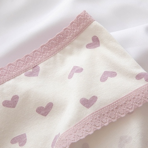 Quần lót nữ cao cấp - Quần lót cotton màu tím mộng mơ, siêu thoáng mát, co dãn VALICA L110