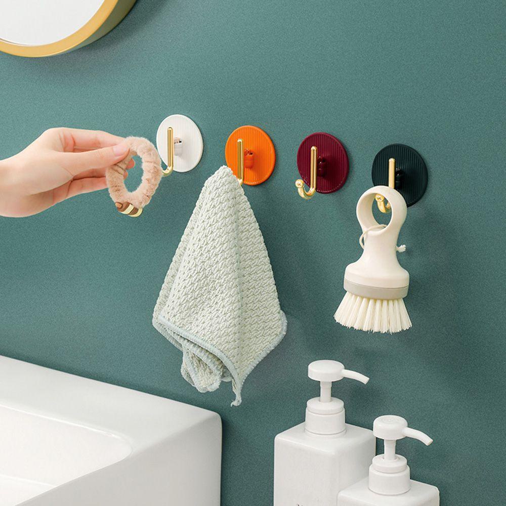 Bộ 4 Móc Treo Quần Áo Dán Tường Không Cần Đục Lỗ Trang Trí Nhà Tắm