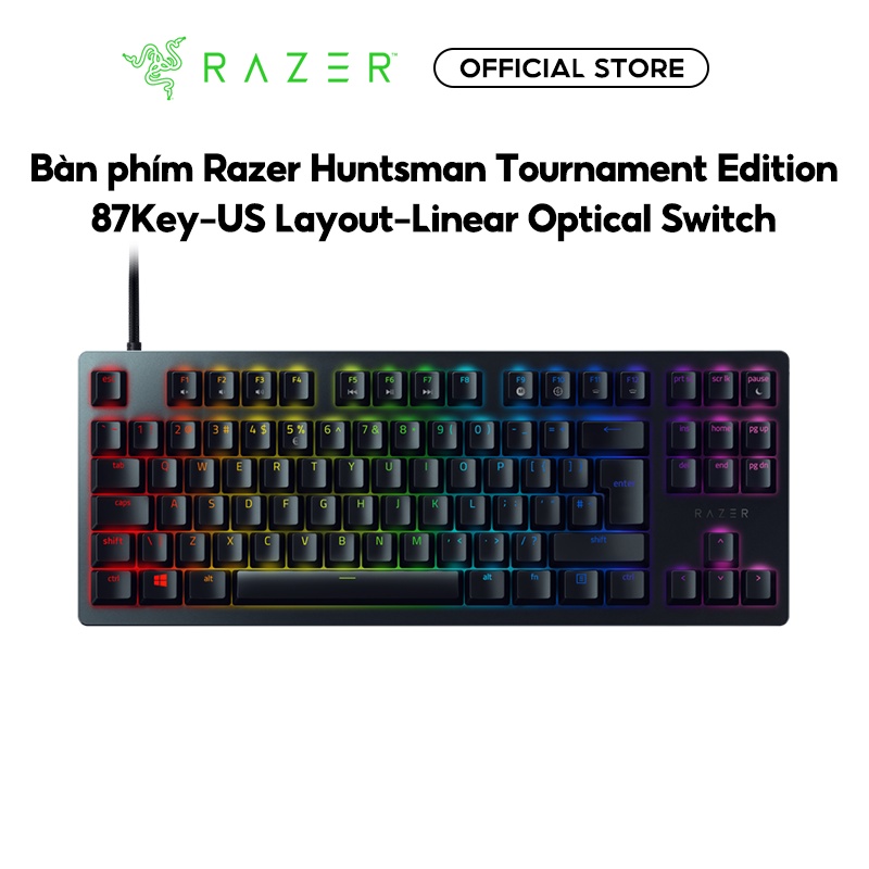 Bàn phím Razer Huntsman Tournament Edition–87Key-US Layout-Linear Optical Switch - Bảo hành 24 Tháng