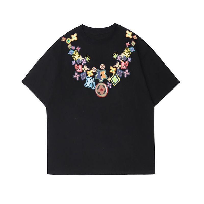 Áo Thun Cotton Trơn Ngắn Tay Phong Cách Đường Phố Mới Cho Nam L1V