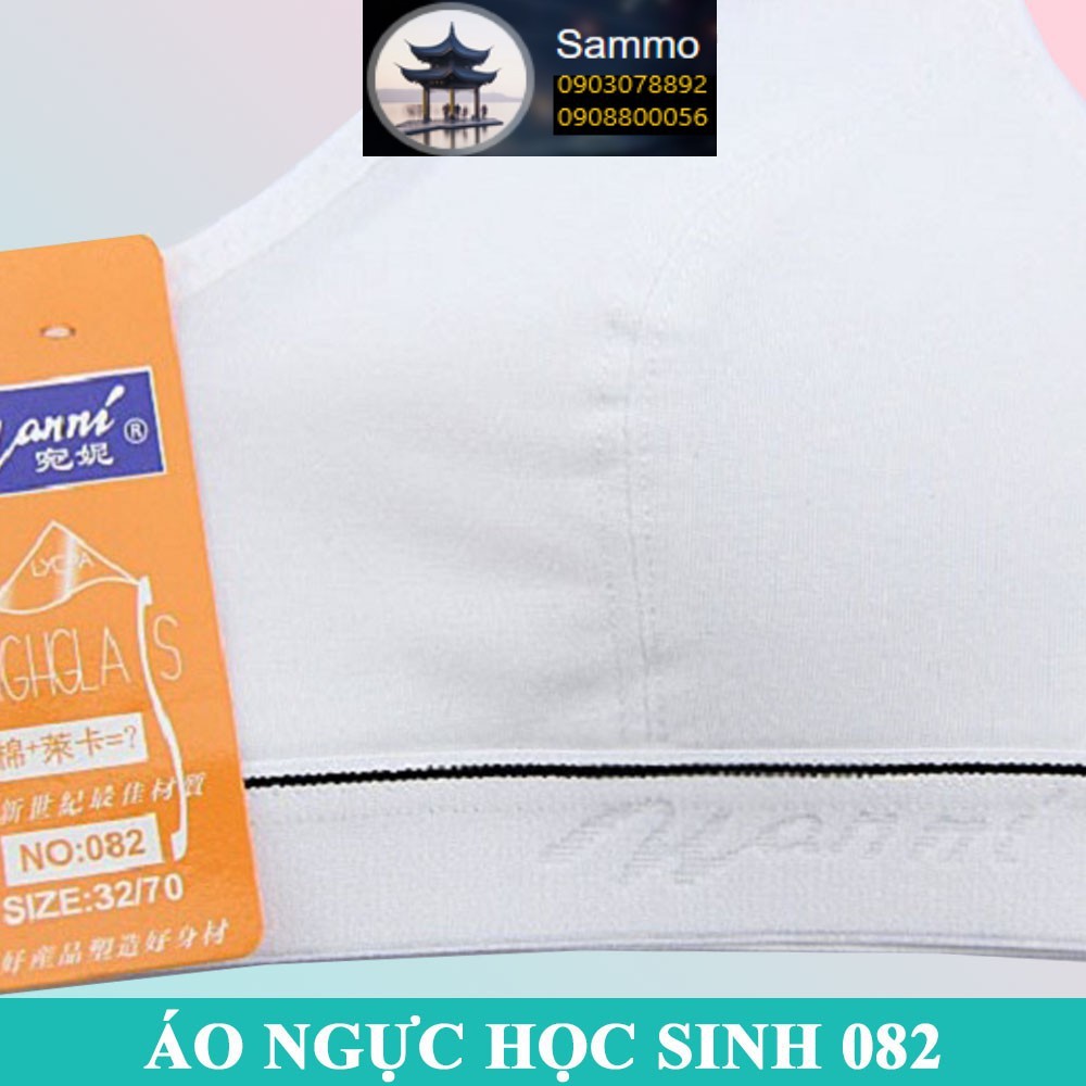 Áo Ngực Không Gọng Không Mút Thấm Hút Mồ Hôi Cho Học Sinh