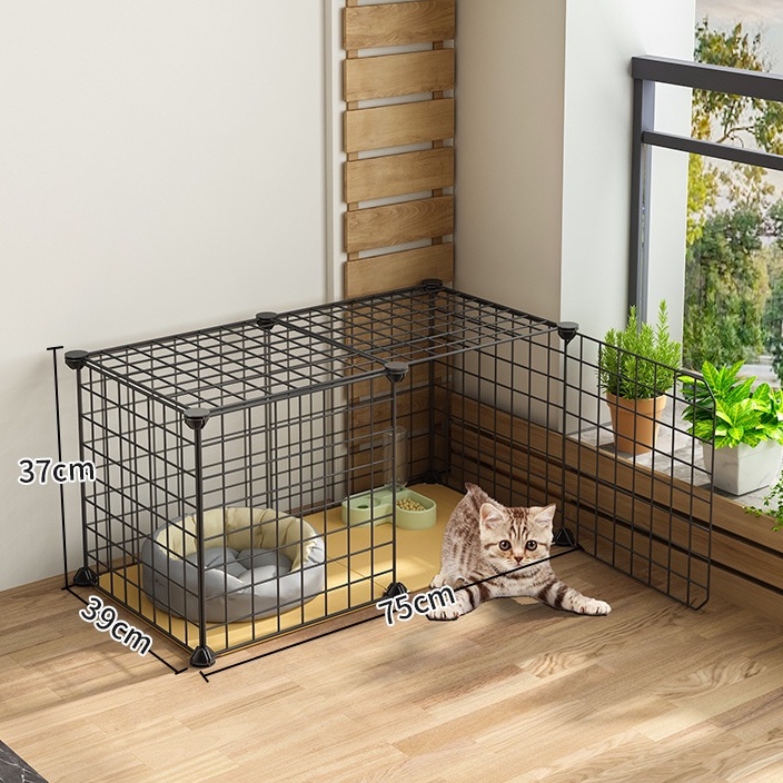 Chuồng Quây Chó Mèo Lắp Ghép Đa Năng Kèm Chốt Nối Size 35*35cm
