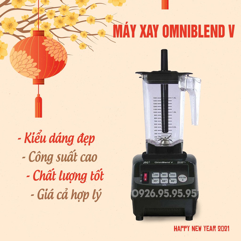 [Sỉ] Máy xay sinh tố, Cối xay đá công nghiệp đa năng Omiblend V - Hàng chuẩn CHÍNH HÃNG - Thiết bị máy móc pha chế