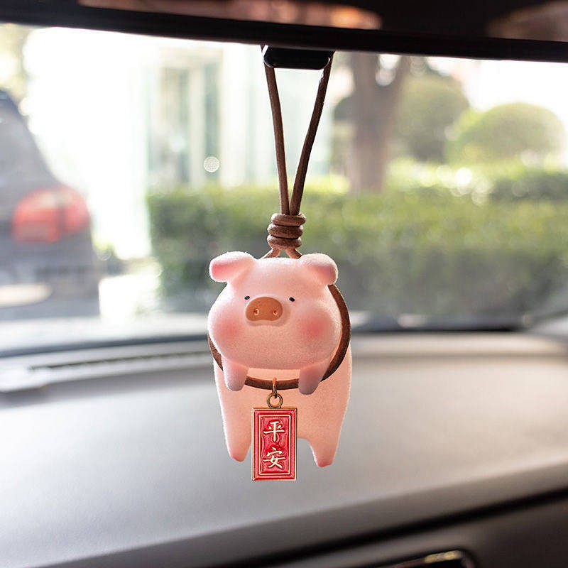 Phụ kiện ô tô hình lợn con thiết kế dễ thương sáng tạo cho nội thất xe