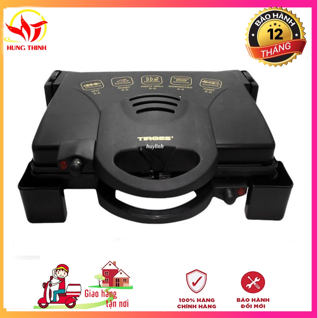 [BẢO HÀNH CHÍNH HÃNG] Kẹp bánh đa năng TIROSS TS965- chính hãng