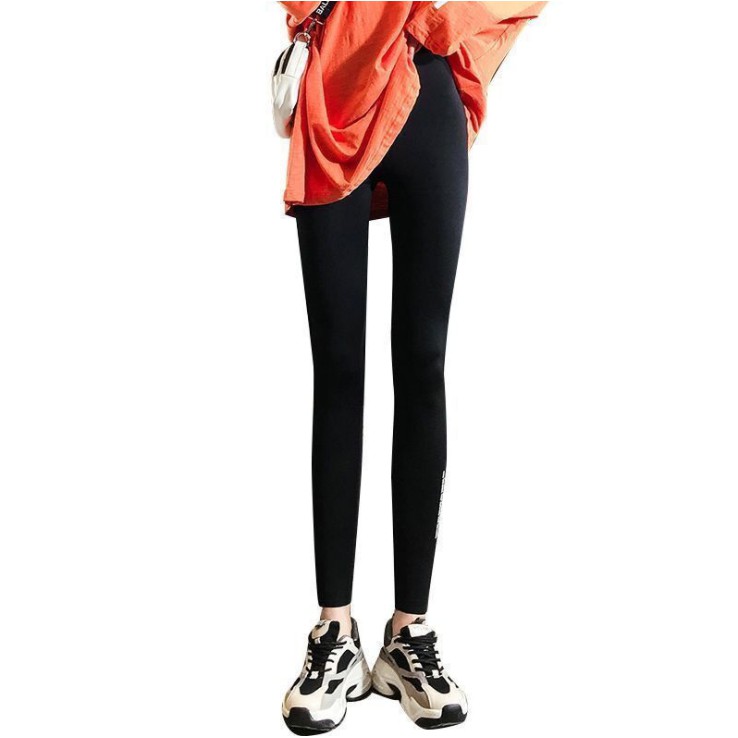 Quần legging nữ nâng mông dáng dài cạp cao màu đen cao cấp xuất Hàn lót lông M04 | BigBuy360 - bigbuy360.vn