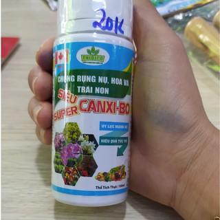 Phân bón Siêu Caxi -Bo-chống rụng nụ, hoa trái non - 100ml -20k