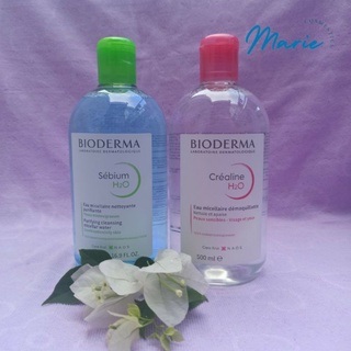 Nước Tẩy Trang Bioderma H2O 500ml Créaline Hồng, Sébium Xanh