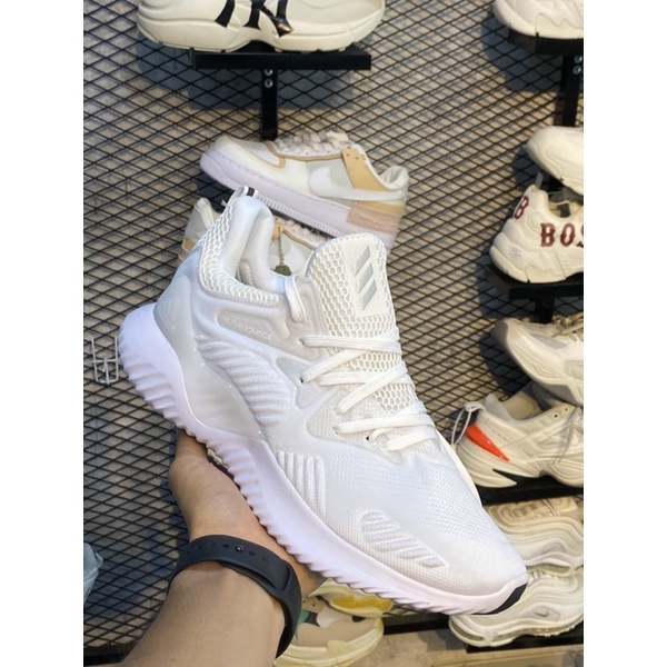 (Video cận cảnh) Giày thể thao sneaker alphabounce trắng full