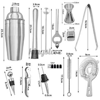 Set 23 đồ pha chế mix cocktail cho quầy bar