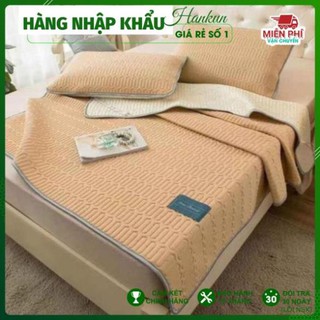 Chiếu điều hòa cao su non Tencel Latex HÀNG NHẬP KHẨU LOẠI 1 thảm trải giường nằm êm mát  kích thước M6/M8/2M2