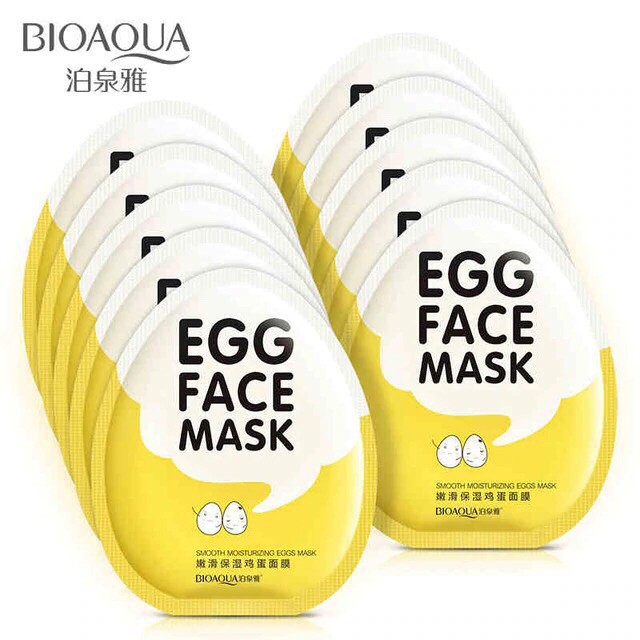 N36 Mặt nạ trứng trắng da cấp ẩm mờ thâm se khít lỗ chân lông mask nội địa trung cao cấp bioaqua | BigBuy360 - bigbuy360.vn