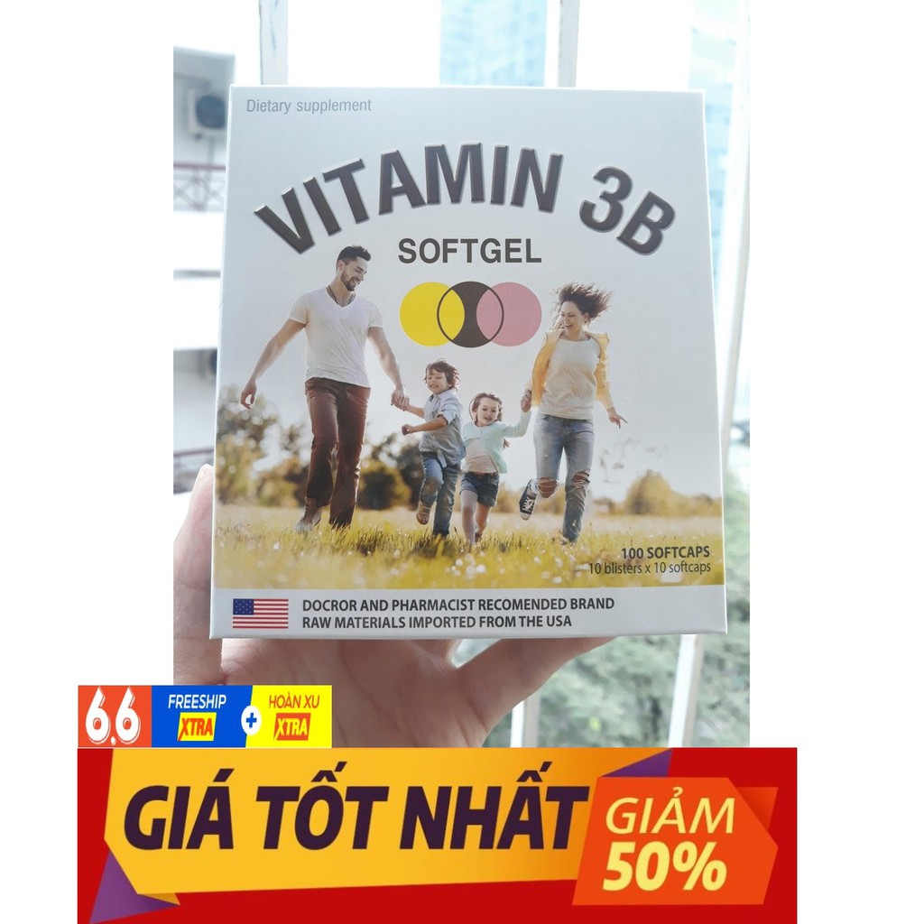 Viên uống tổng hợp vitamin 3B Hỗ trợ người đau dây thần kinh