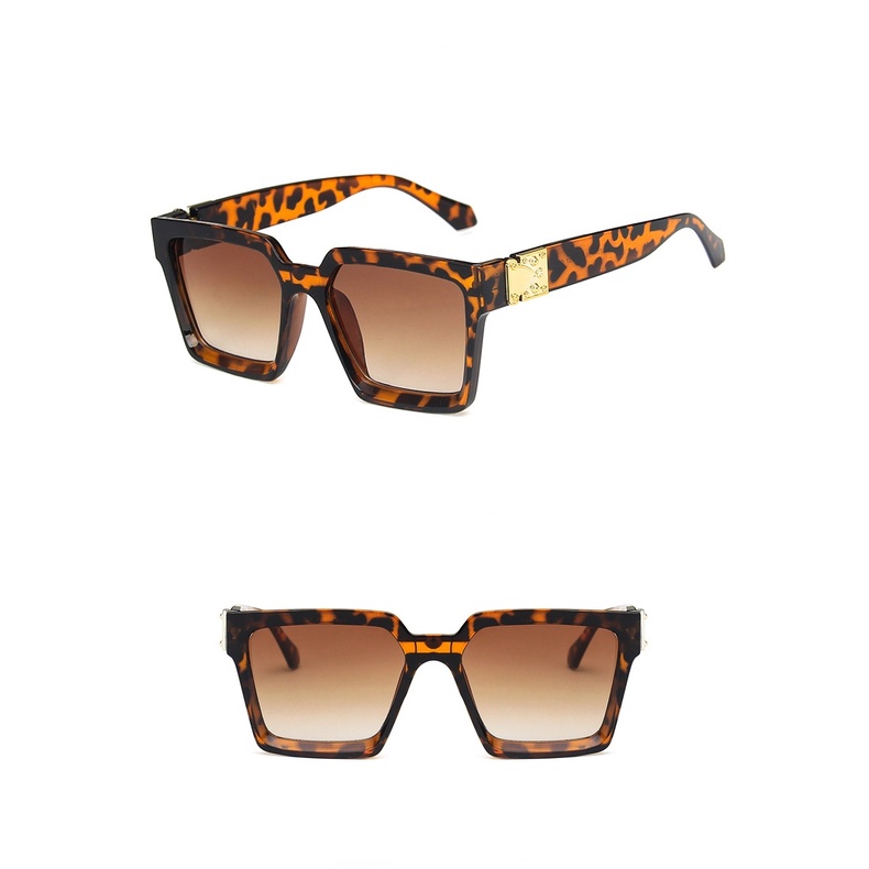 Kính Mát Gọng Vuông Lớn Chống Tia UV Phong Cách Âu Mỹ Cổ Điển Thời Trang Mùa Hè Cho Nữ