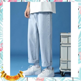 Quần bò ống rộng quần jean bò ống suông jeans Unisex HMShop