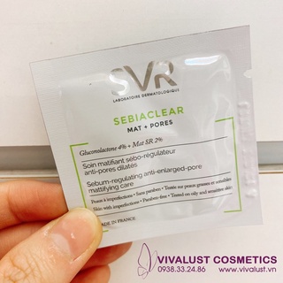 [Mini 2ml] Kem Dưỡng SVR Sebiaclear Mat + Pores Tuýp - Kiềm Dầu, Giảm Mụn & Se Khít Lỗ Chân Lông