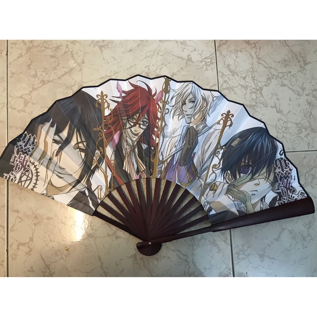 Quạt Anime bộ sưu tập quạt xếp, quạt tròn in hình anime chibi đẹp cầm tay tiện lợi