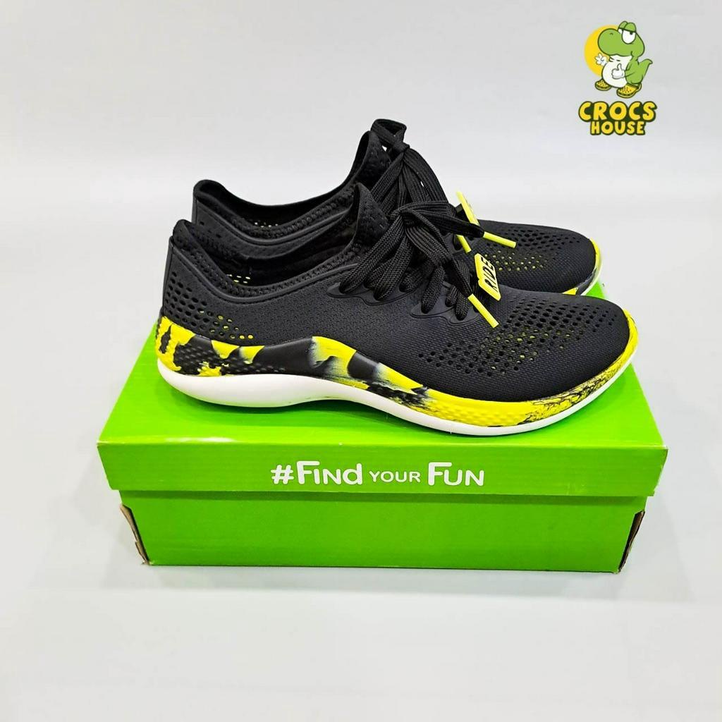 Giày crocs literide pacer 360 unisex, giày cross cột dây nhựa nam nữ chạy bộ siêu êm chân - Nhà Cá Sấu