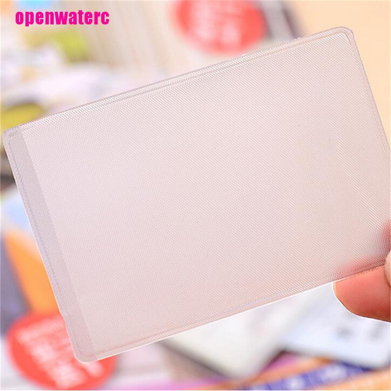 Set 10 Bao Đựng Thẻ ID Bằng PVC Trong Suốt