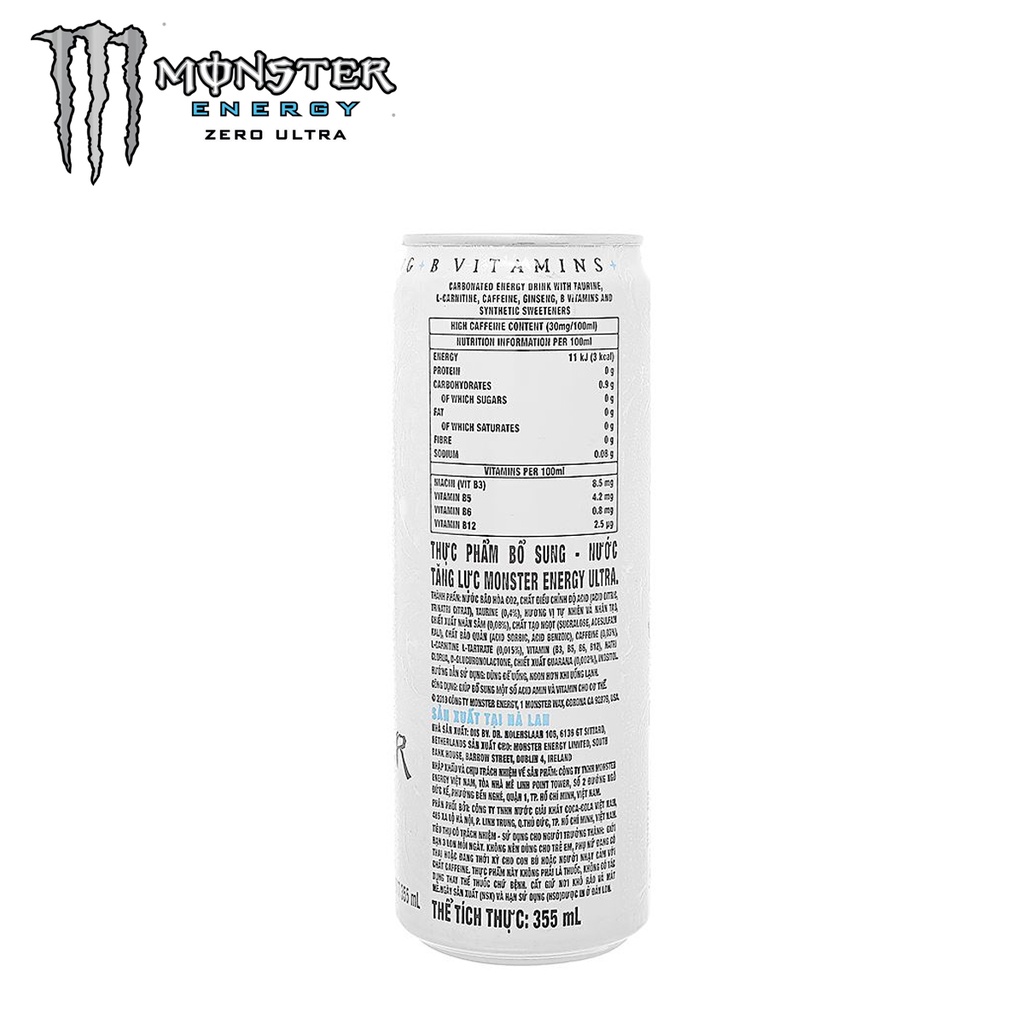 LỐC 6 LON NƯỚC TĂNG LỰC MONSTER ENERGY ULTRA 355ML