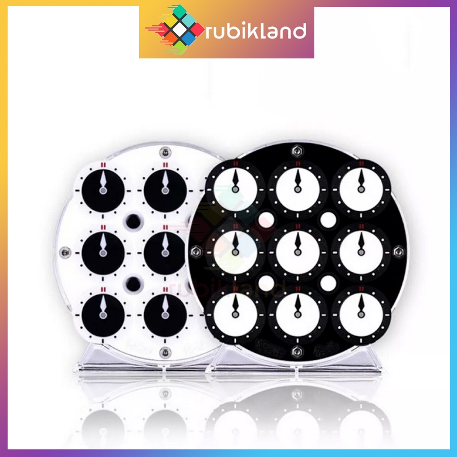 Rubik Clock QiYi ChuanShi Rubic Biến Thể Đồng Hồ Có Nam Châm Siêu Xịn Đồ Chơi Trí Tuệ Trẻ Em