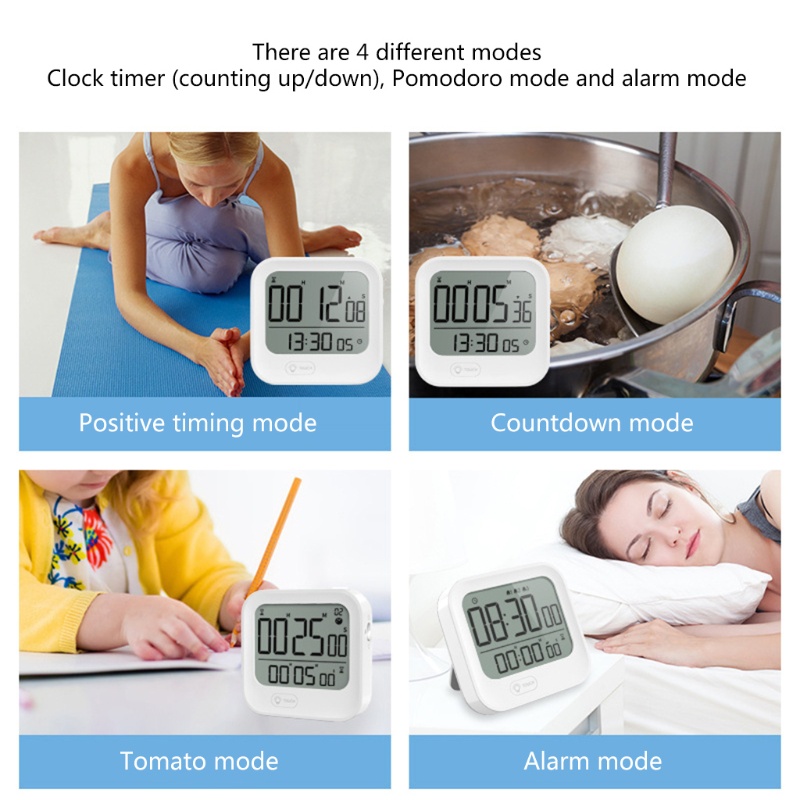 Đồng Hồ Hẹn Giờ Nấu Ăn 12 / 24H Thiết Kế 3 Đơn Giản