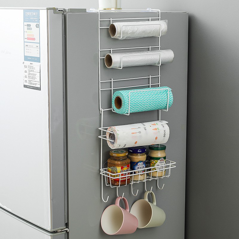 Kệ treo tủ lạnh đa năng kệ đựng đồ đa năng, giá treo cánh tủ lạnh đựng đồ đa năng