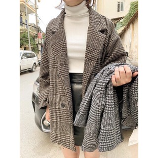 Áo blazer dạ xinh dày