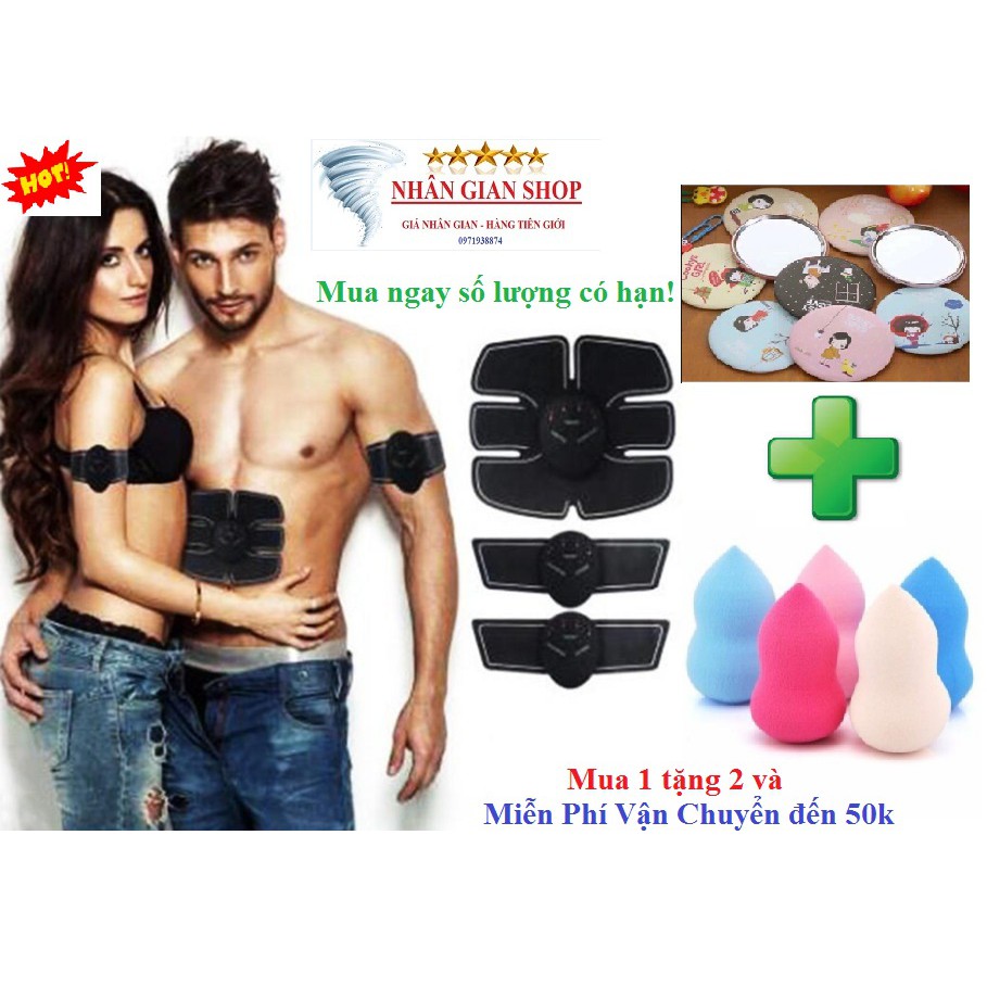 FREESHIP ĐƠN 99K_Bộ 3 Máy Tập Thể Dục Thông Minh Đào Tạo Cơ Bắp EMS