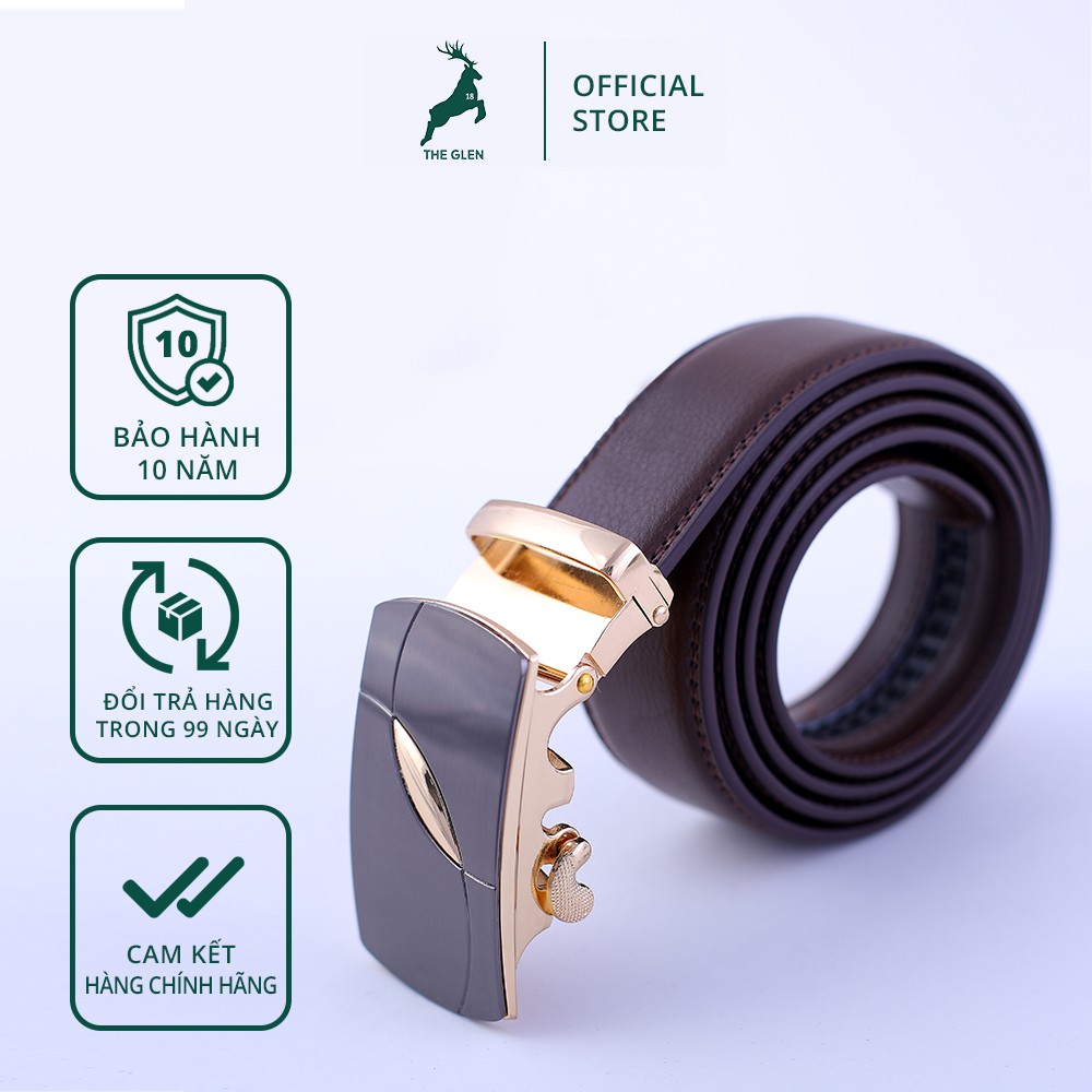 Thắt lưng nam thời trang hàn quốc - Dây lưng nam cao cấp 2021 da PU bảo hành 10 năm THE GLEN TG104