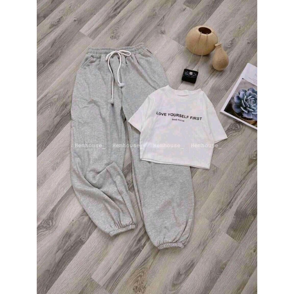 Set áo croptop mix quần bom Áo crotop đen cá tính mix quần bom cực xinh CAMA STORE