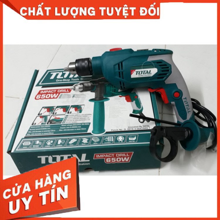 Máy Khoan Động Lực 650W TOTAL TG106136E [bảo hành chính hãng]