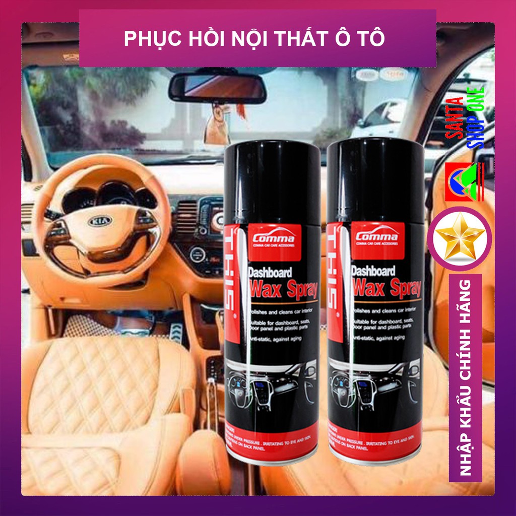 [3 NGÀY GIẢM GIÁ] Chai Xịt Dưỡng Nhựa Nhám, Ghế Da, Nội Thất Xe Ô Tô, Xe Máy - THIS DASHBOARD WAXING - VUADOCHOI