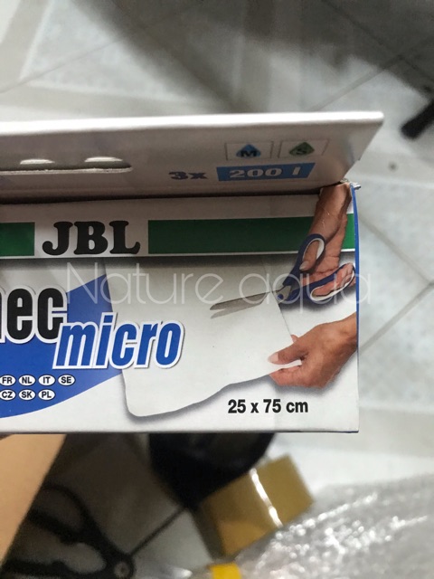 Bông lọc siêu mịn JBL Symec Micro lọc cặn nhỏ hơn 1/1000mm size tấm 25x75cm