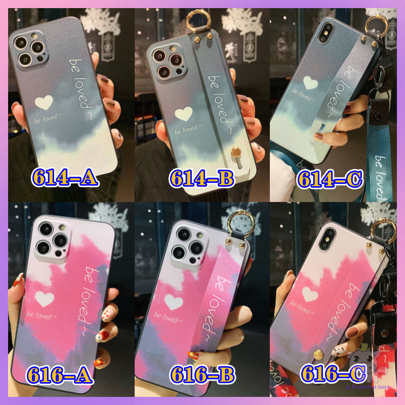 Ốp Lưng Silicone In Hình Cầu Vồng Có Dây Đeo Tay Cho Oppo Reno 5 Reno 5f Reno 5pro Reno 4 4g Reno 4f Reno 4f Reno 4lite Reno 3 A91