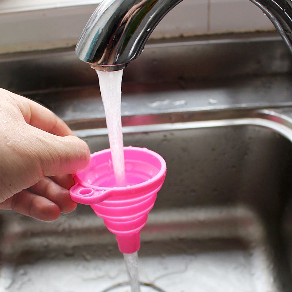 Phễu Silicone Màu Trơn Có Thể Gấp Gọn Tiện Dụng