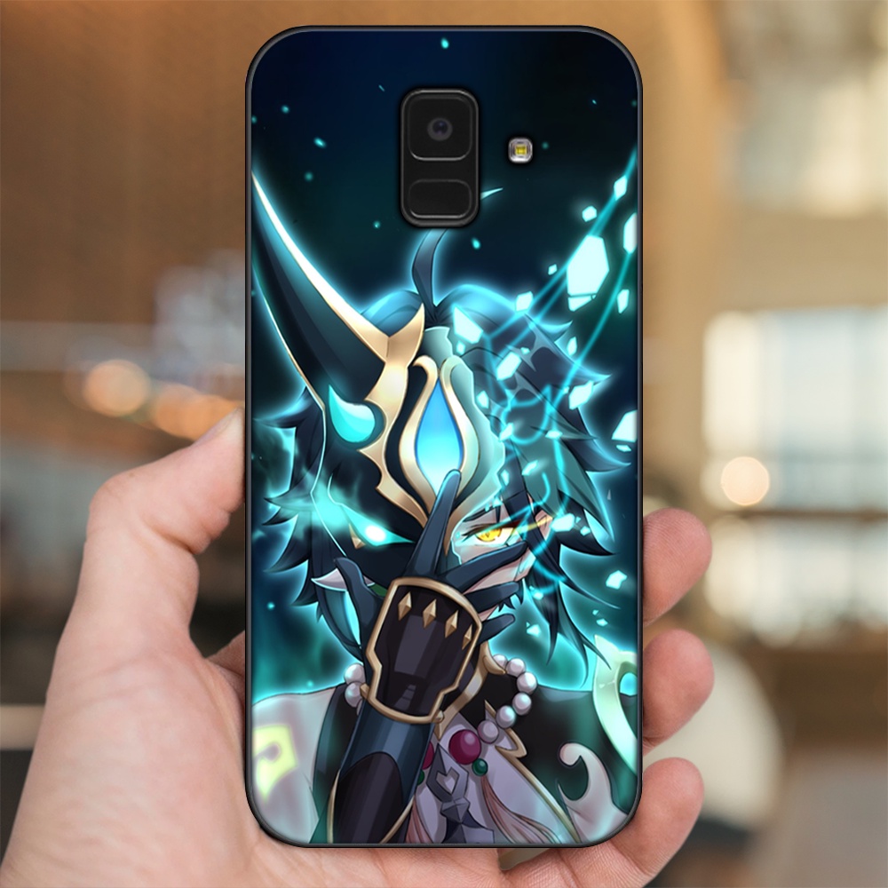 Ốp lưng Samsung A5 2018, A6 2018, A8 2018, J6 2018, A8 Plus viền đen in hình Xiao Genshin Impact