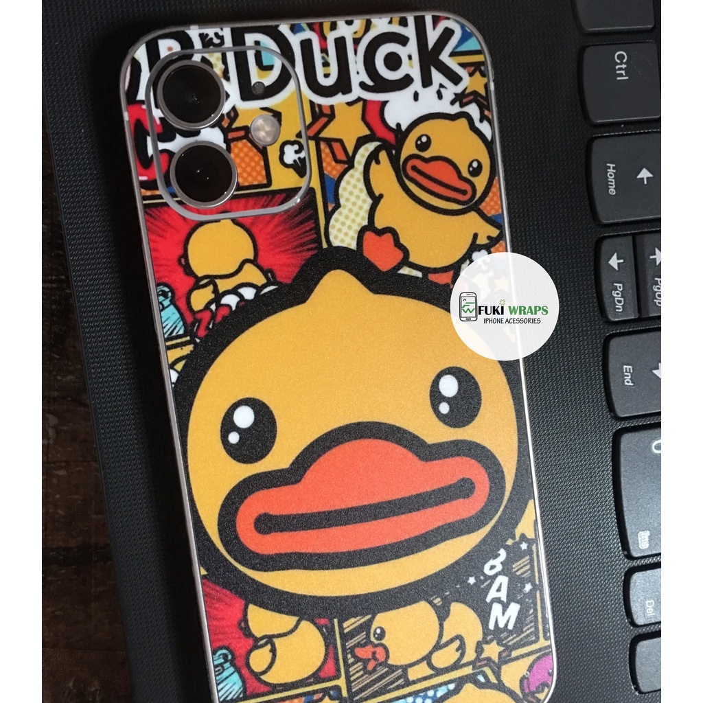 Tấm dán Skin Mặt Sau Con Vịt FULL VIỀN Dành Cho 13prm , 12prm , 11prm , xsm , ip11 , ip12 ,ip13 , 7p - FukiShop