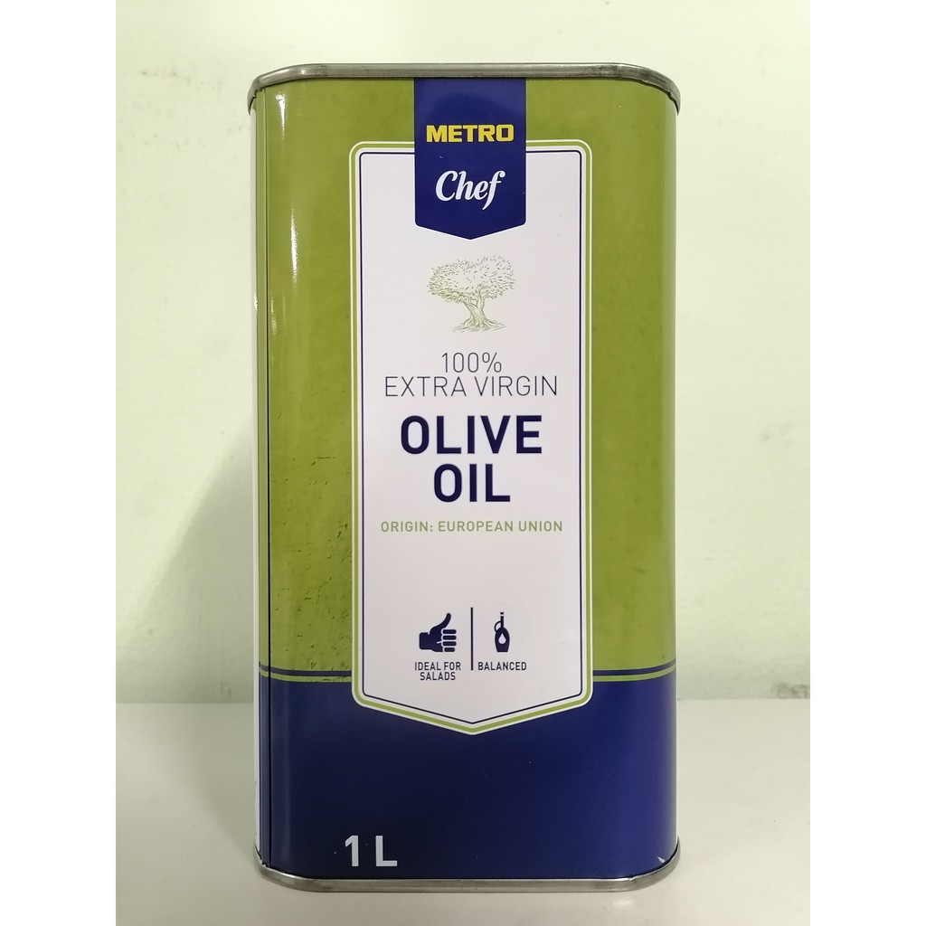 [1 Lít – Extra Virgin] Dầu ô liu nguyên chất [Italia] METRO CHEF Olive Oil (cff-hk5)