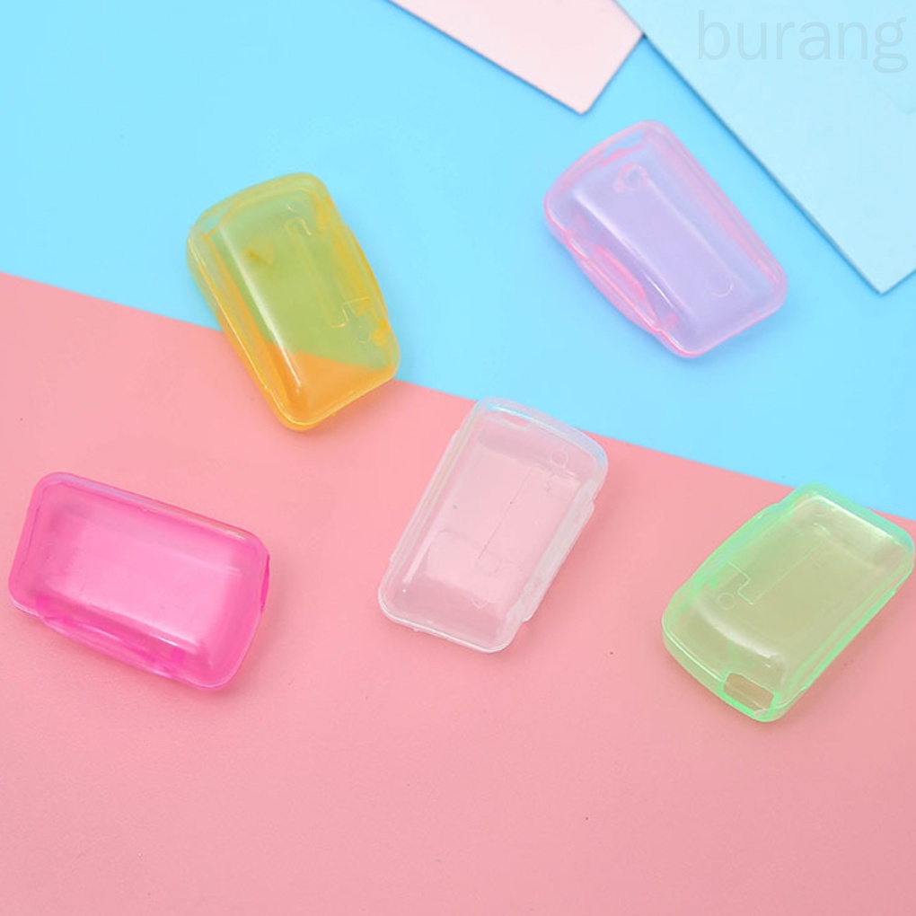 [Hàng mới về] Bộ 5 vỏ bọc nhựa bảo vệ đầu bàn chải đánh răng tiện lợi màu sắc ngẫu nhiên
