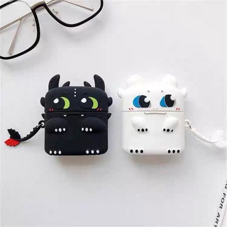 Vỏ Bảo Vệ Hộp Sạc Tai Nghe Airpods I12 Bằng Silicon Họa Tiết Hoạt Hình Ma Đêm Hai Màu Dễ Thương silicone