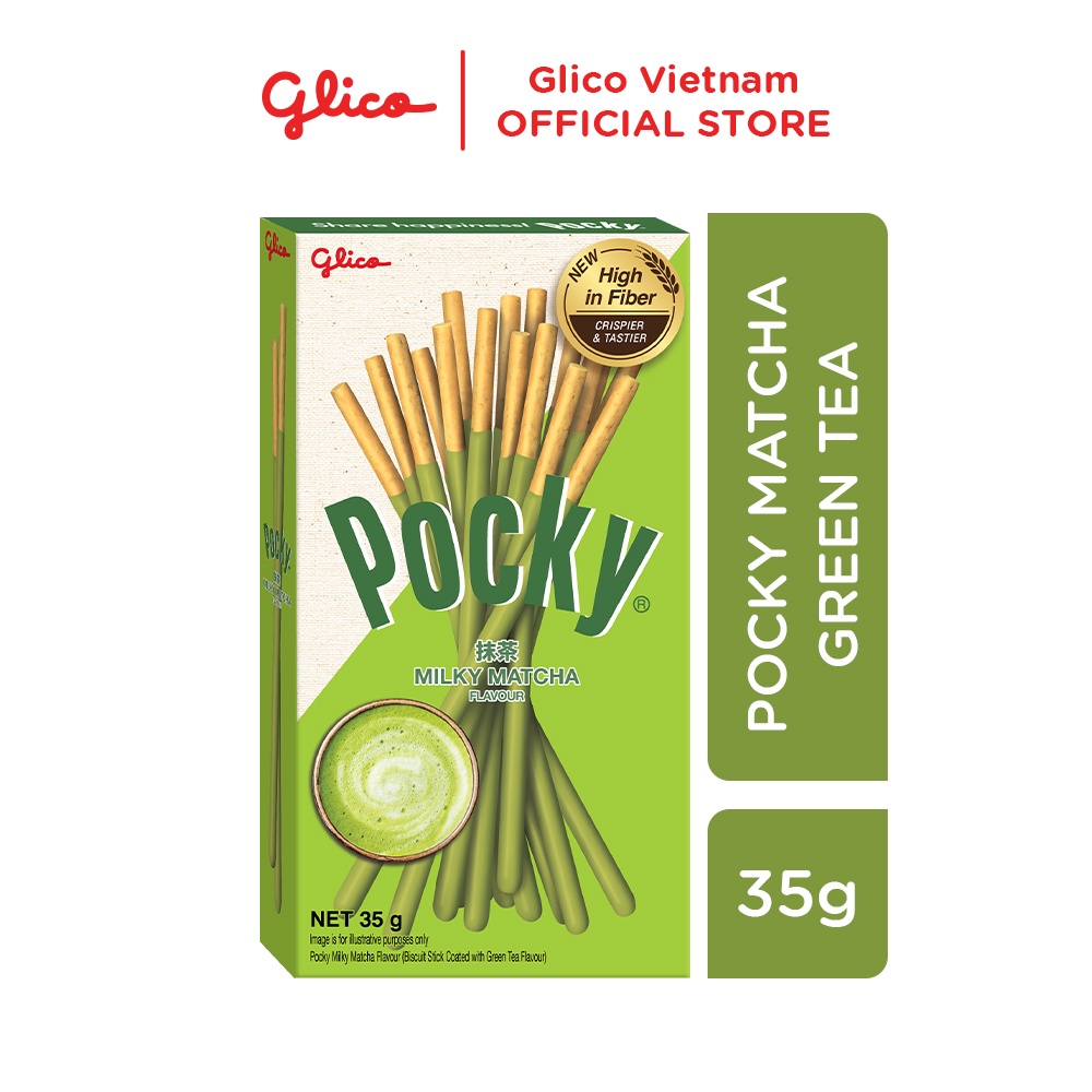 Combo 10 hộp Bánh que Glico Pocky vị Matcha 35gr