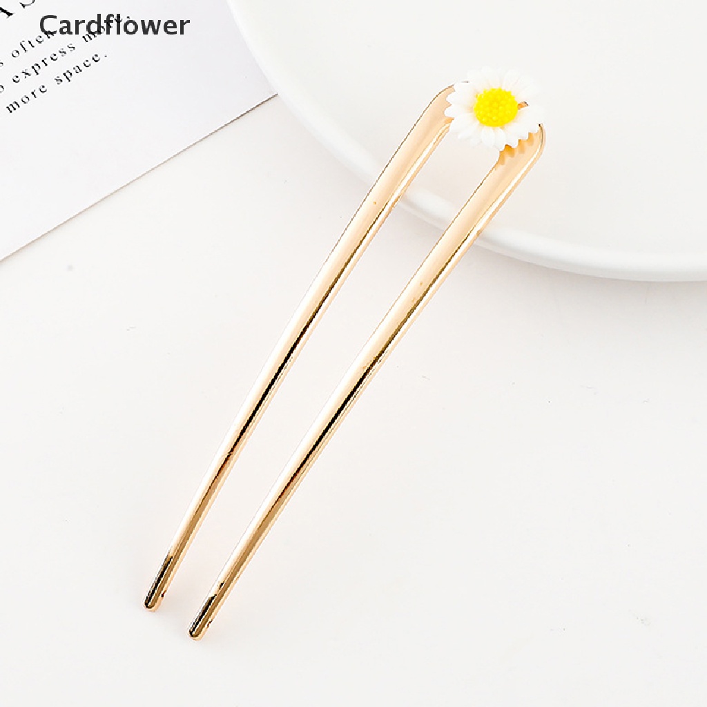 &lt; Cardflower &gt; Kẹp Tóc Kim Loại Thời Trang Tối Giản Hình Chữ U Cho Nữ Giảm Giá