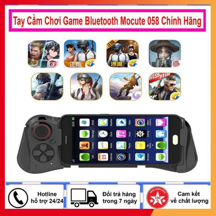 TAY CẦM KHÔNG DÂY CHƠI GAME TRÊN ĐIỆN THOẠI - MOBILE BLUETOOTH MOCUTE 058 "