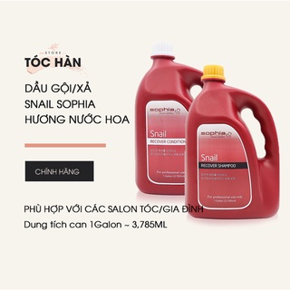 Dầu gội dầu xả can Snail Sophia siêu phục hồi tóc thơm hương nước hoa chính hãng