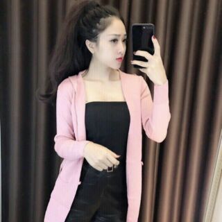 Khoác len form dài