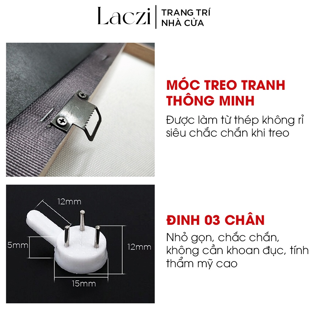 Tranh Con Mèo Treo Tường Trang Trí Nhà Cửa Đẹp Chất Liệu Canvas Laczi