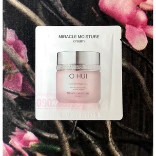 10 Gói Kem Dưỡng Ẩm Chuyên Sâu OHUI Miracle Moisture Cream 1ml/gói - Kem Dưỡng OHUI Hồng